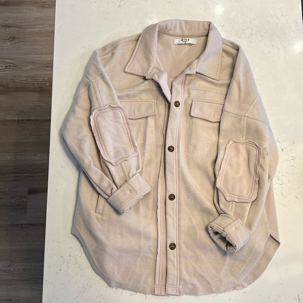 Grey Bandit- Light Grey Shirt Jacket